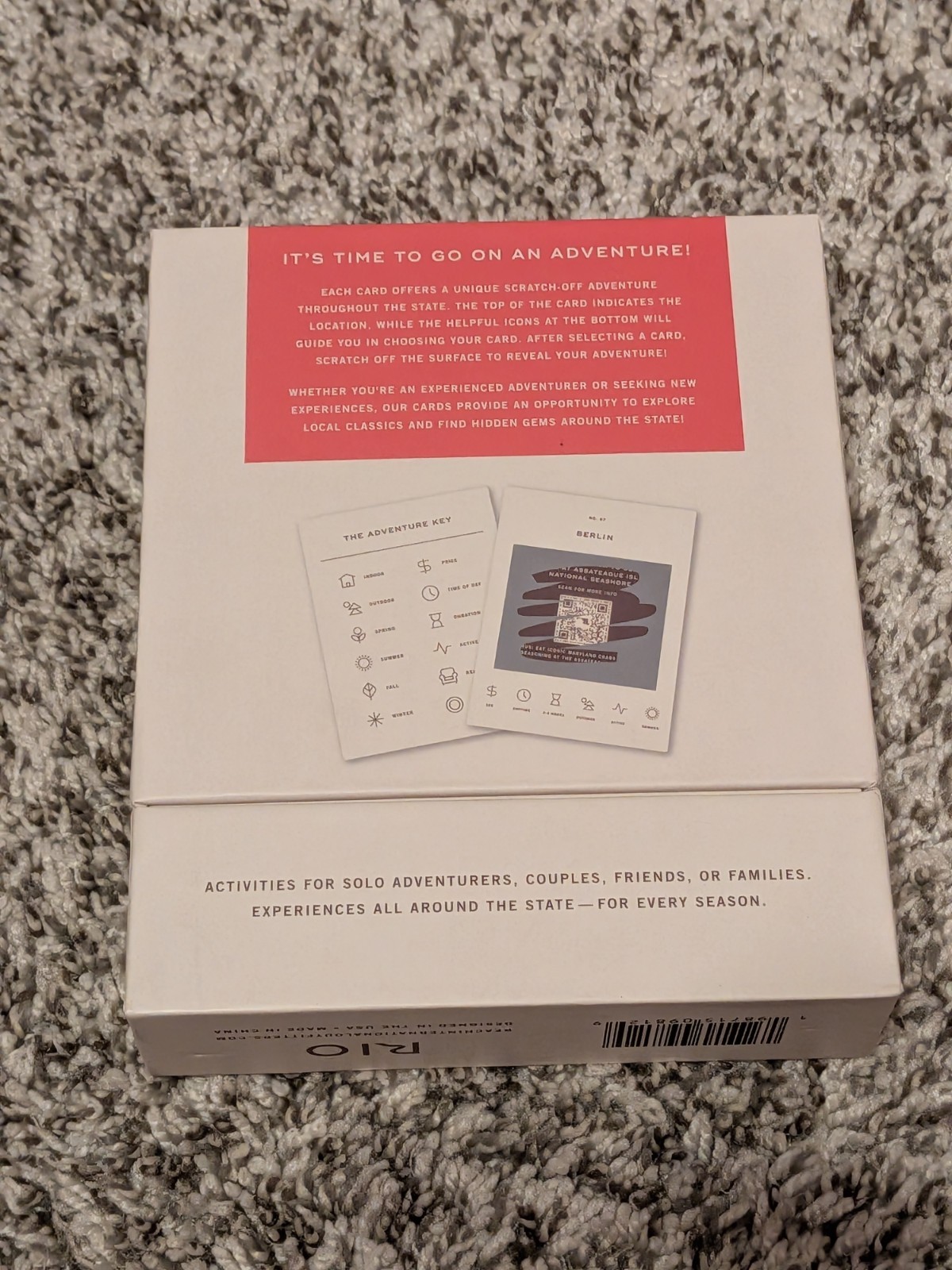 State of Maryland Adventure Bucket List: 50 Scratch-Off Cards Free Ship OPEN BOX