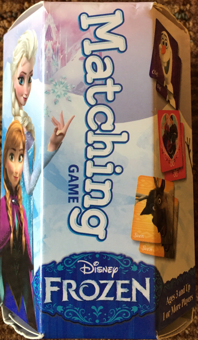 Disney Frozen Matching Game 36 Picture Tiles Anna, Elsa, Kristoff, Olaf, & More