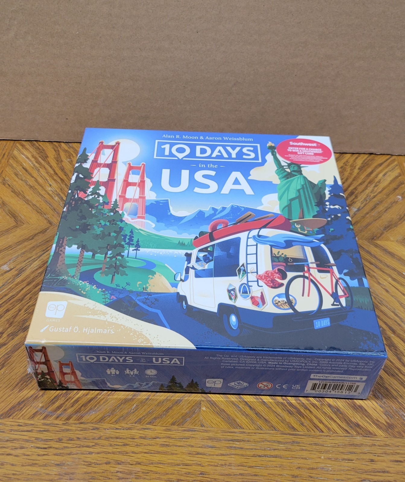 The Op Games 10 Days in the USA Board Game: Educational Focus on Geo & Travel