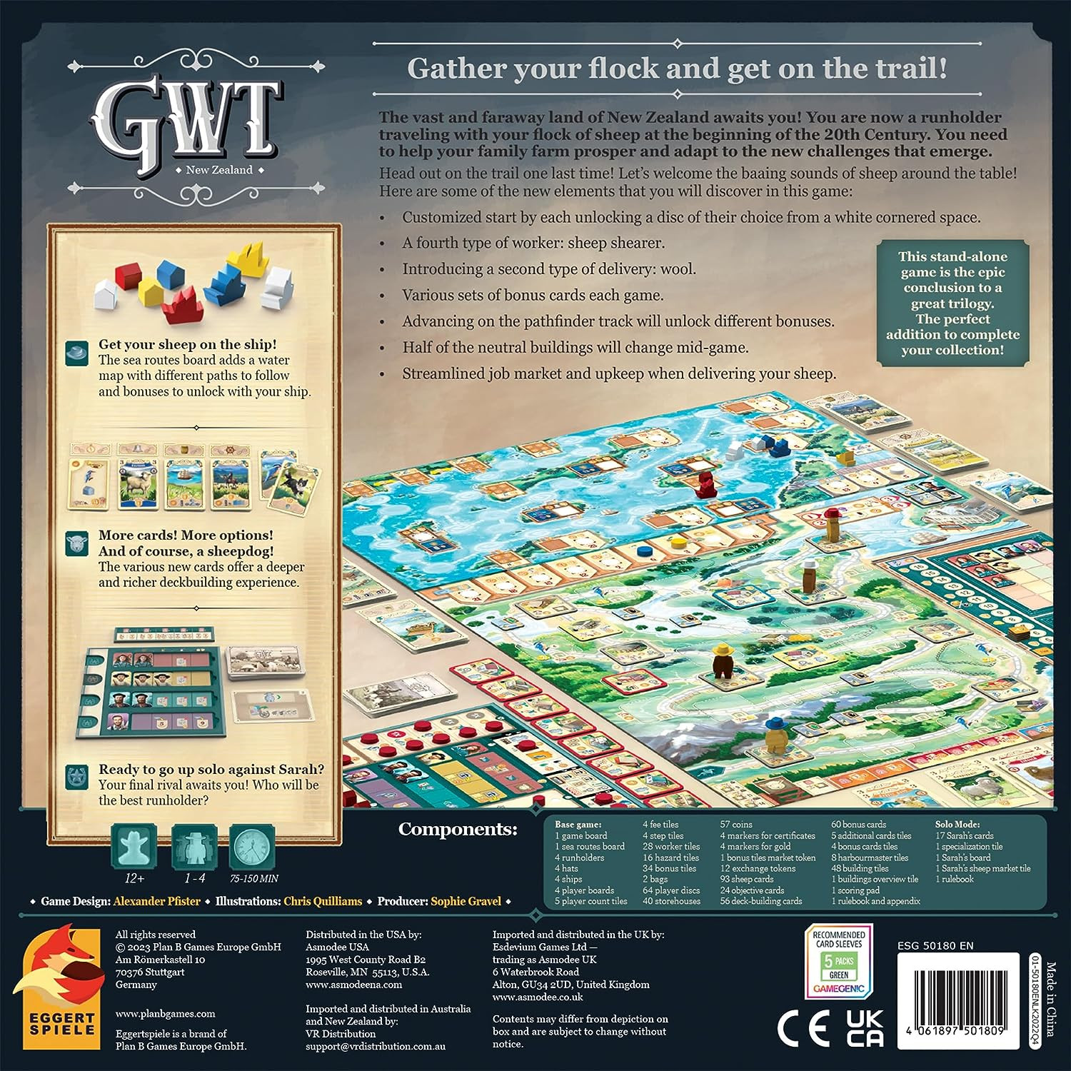 Great Western Trail 2Nd Edition New Zealand Board Game – Embark on a Unique Catt