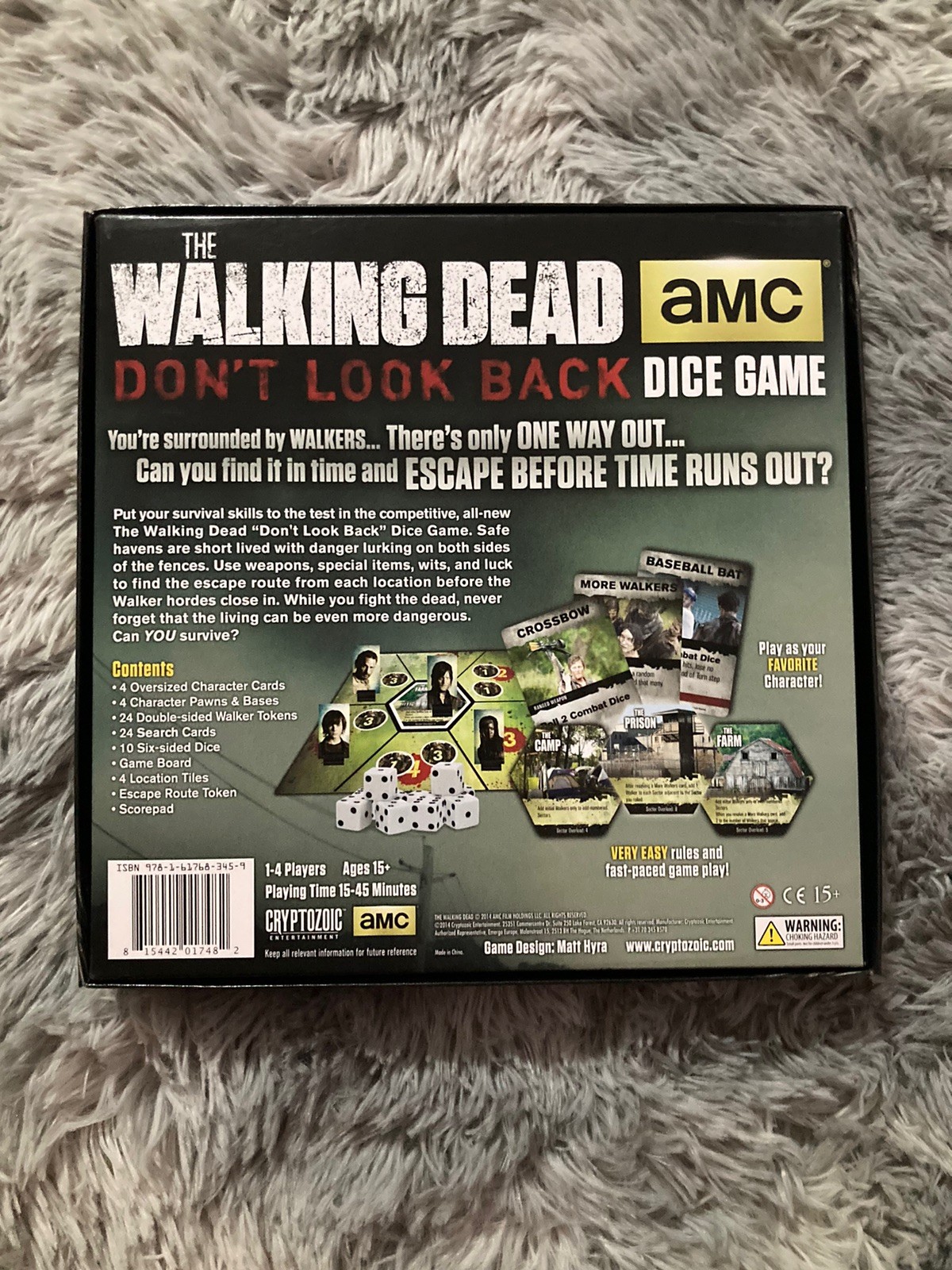 The Walking Dead Don’t Look Back Borad Game Dice Game