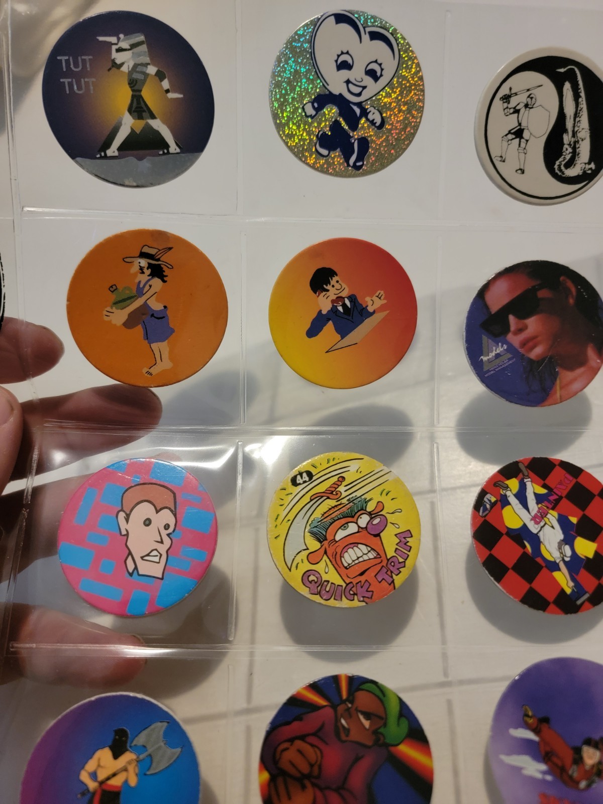 20 POGs Milk Caps Vintage Variety Vtg 90s Roy Rogers People Medieval Funny