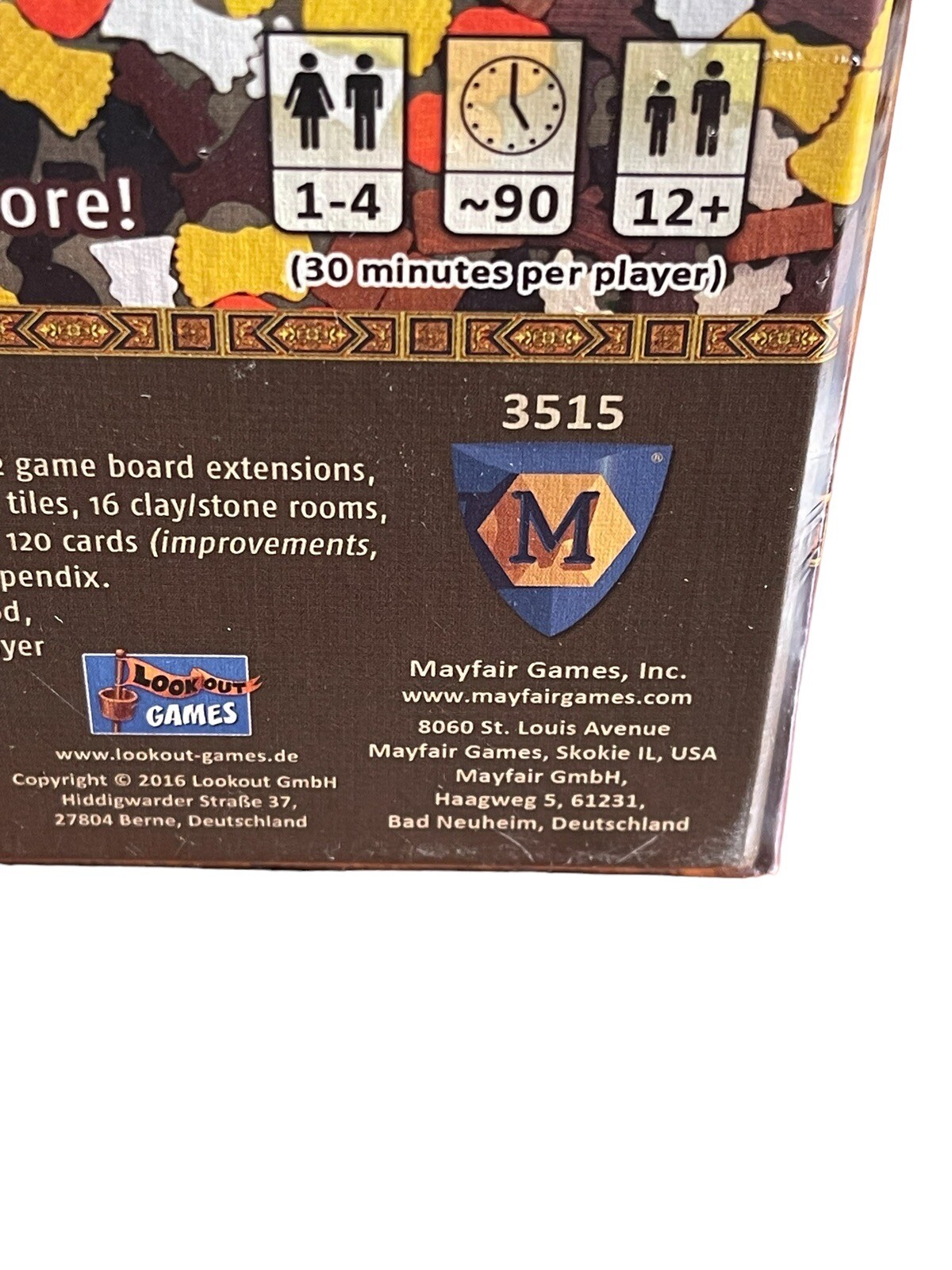 Agricola Uwe Rosenberg Board Game Mayfair 3515 Edition New Sealed