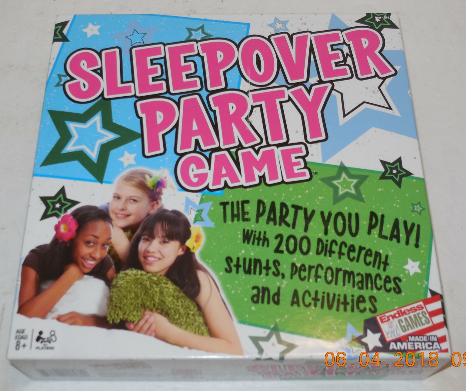 2014 gigglicious The Sleepover Party Game 100% complete Board Game