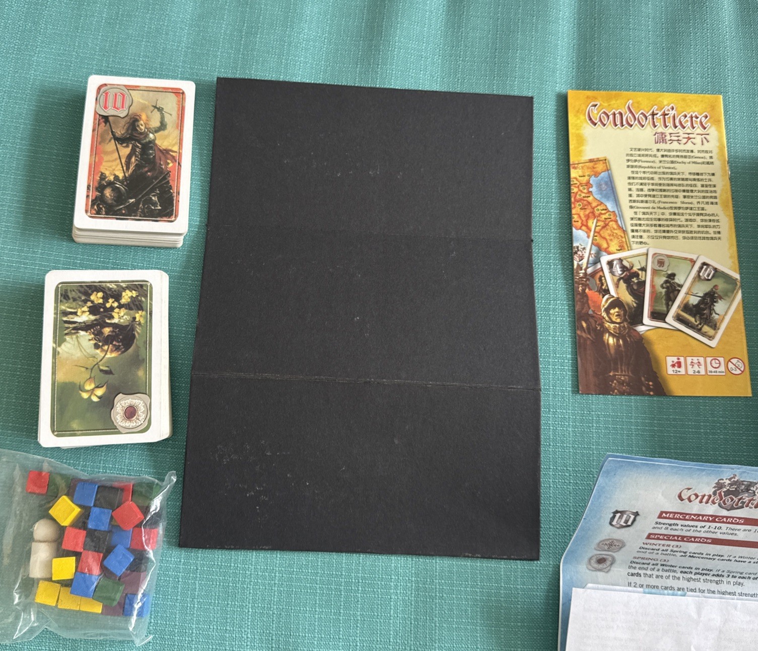 Condottiere Chinese Edition Fantasy Flight Games 2007 Complete