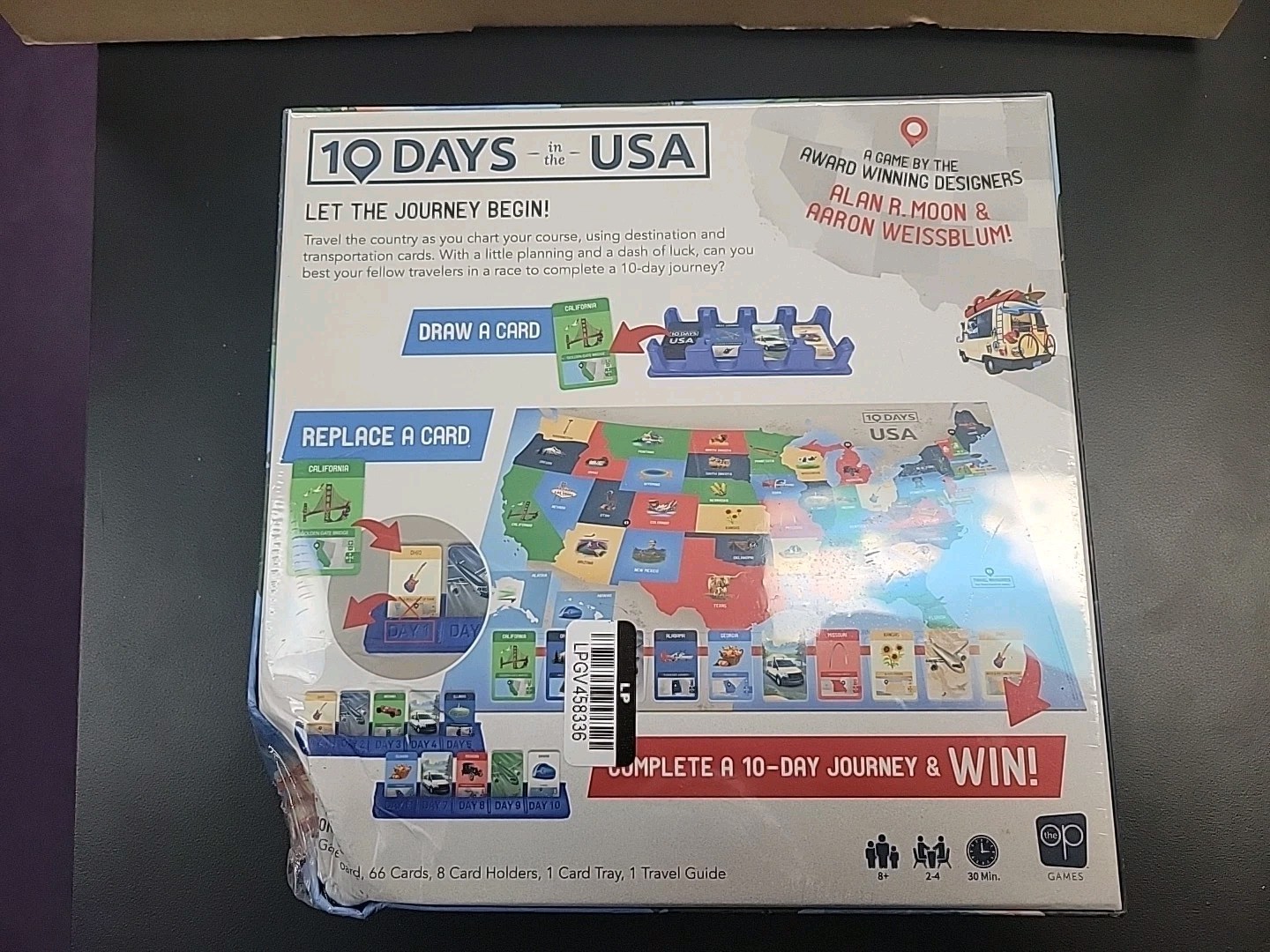 13125 10 Days in The USA | Family Road Trip Game for All Ages | Alan Moon Game