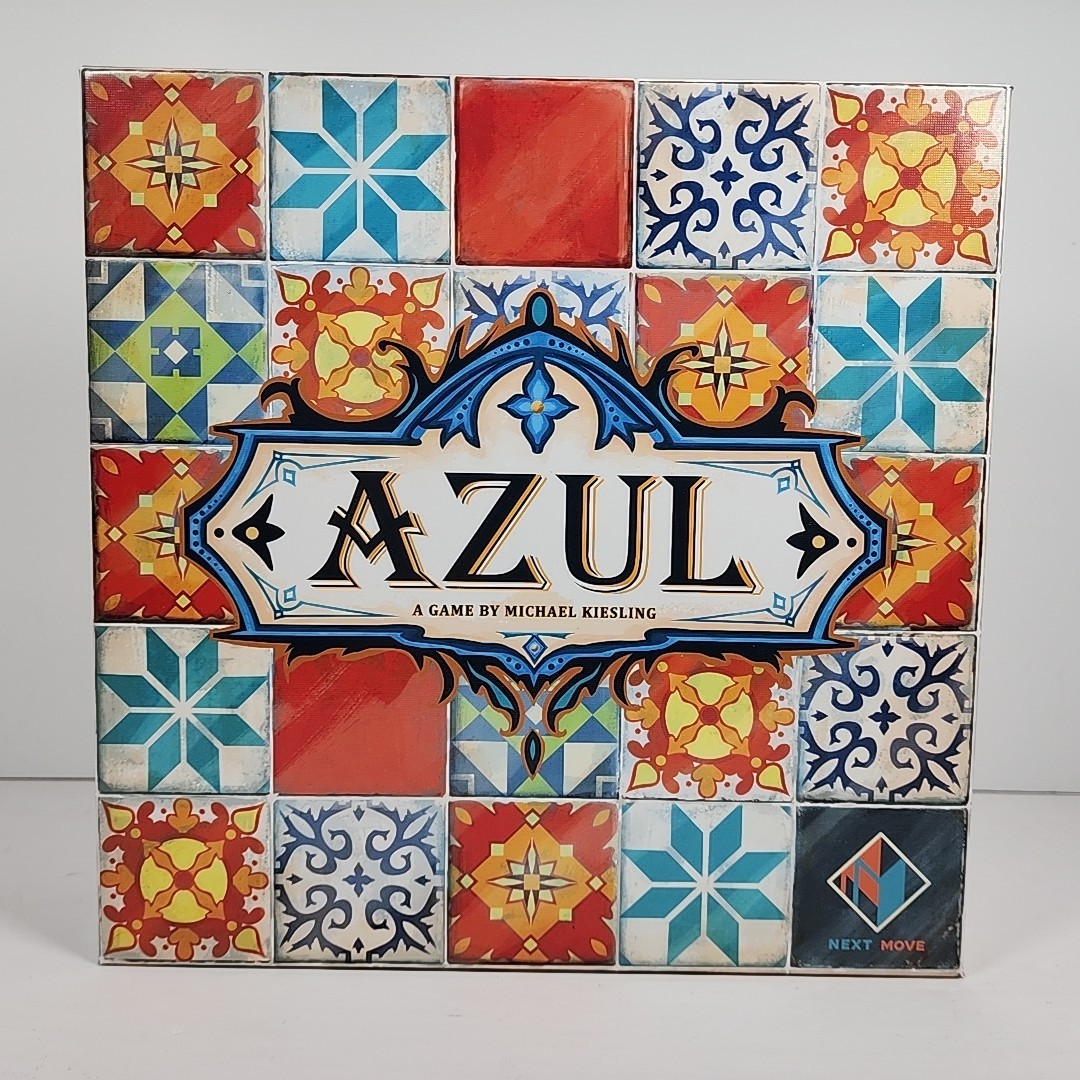 Azul Strategy Board Game 100% Complete Mosaic Tile Placement 2018 Next Move Game