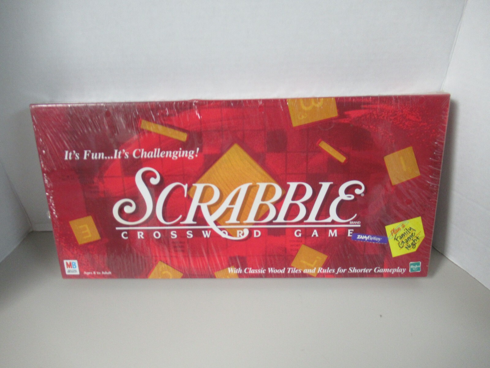 Scrabble 1999 Crossword Game by Hasbro and Milton Bradley NEW Wooden Tiles