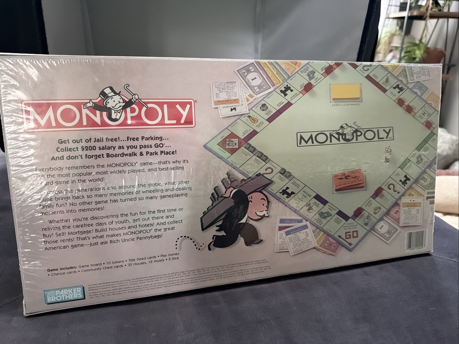 (PARKER BROTHERS/HASBRO) MONOPOLY (REAL ESTATE TRADING GAME) 1996 NEW/SEALED!