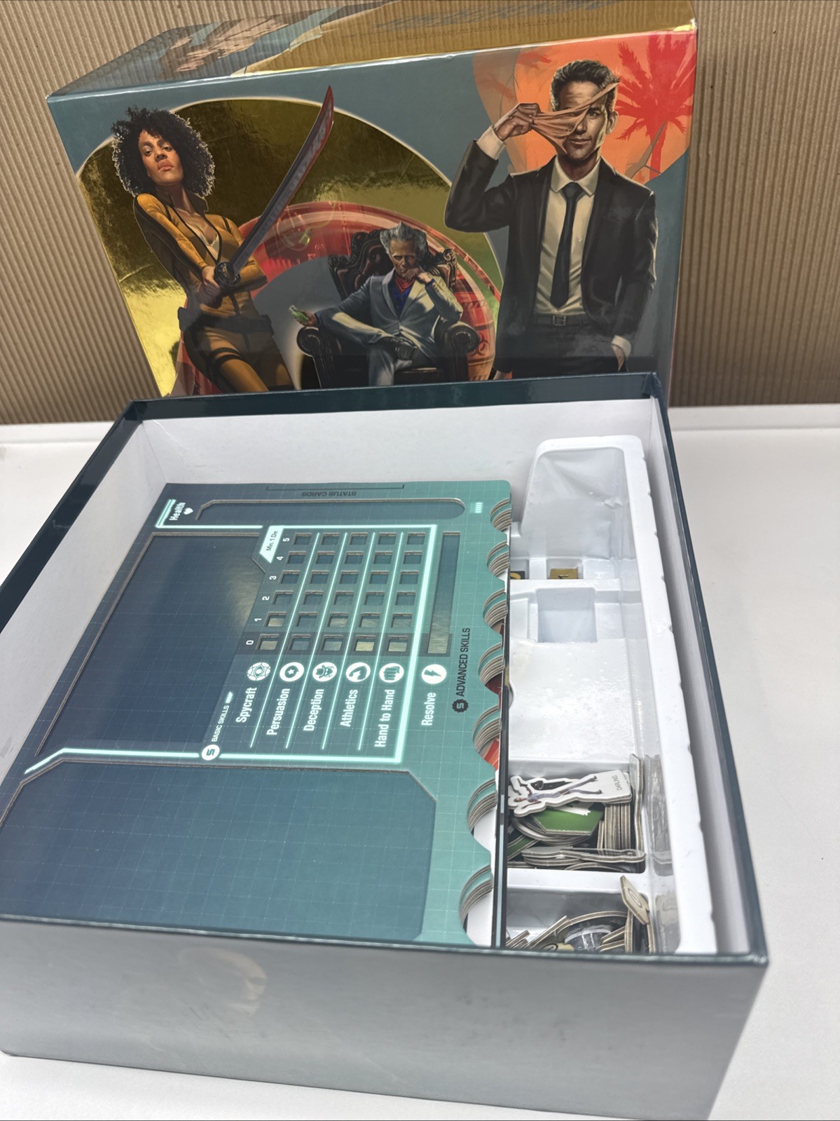Agents of SMERSH Epic Edition Kickstarter Collector & Play mat Gold Board Game