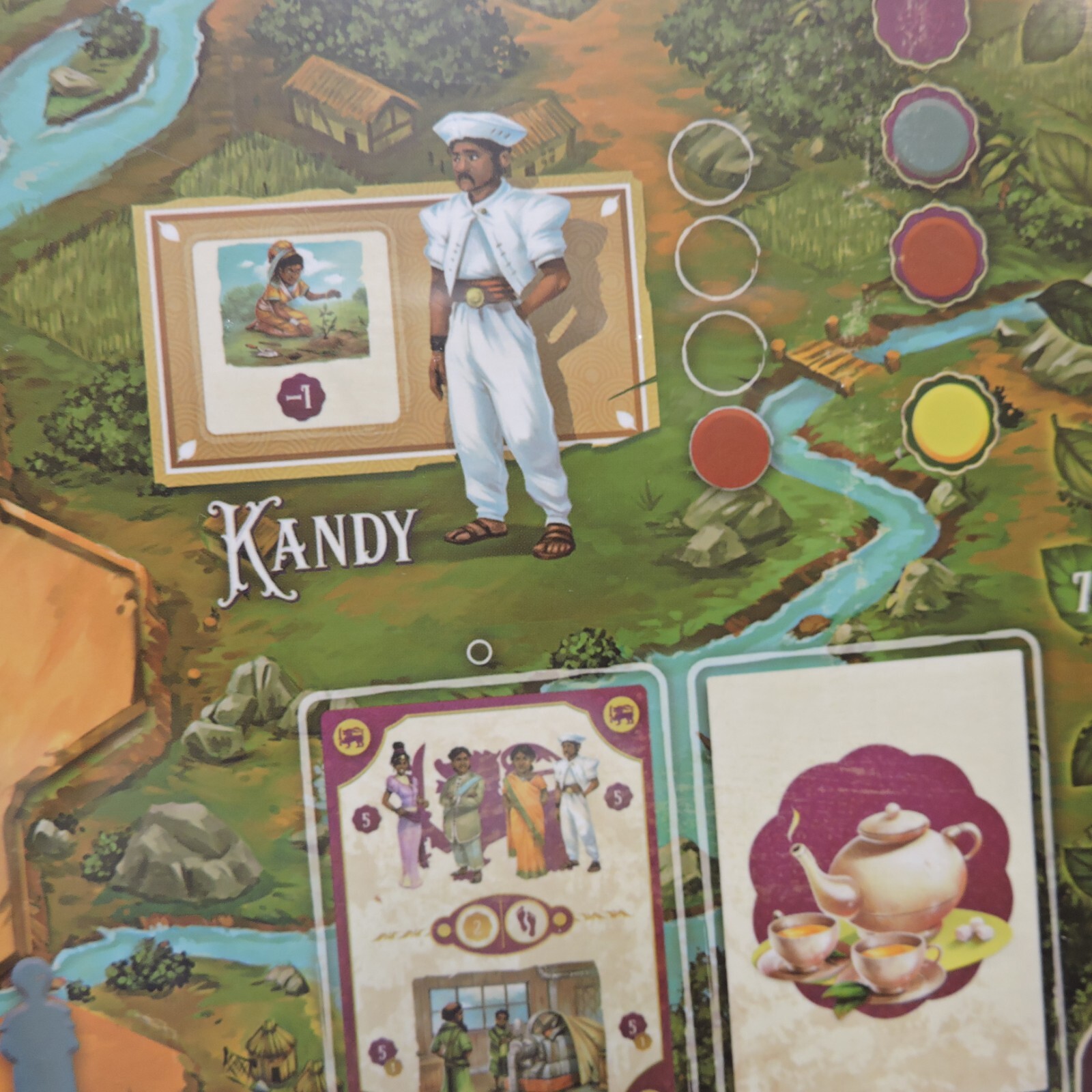 Ceylon Board Game. (Plant Harvest and ship teas). Suzanne and Chris Zinsli. 2018