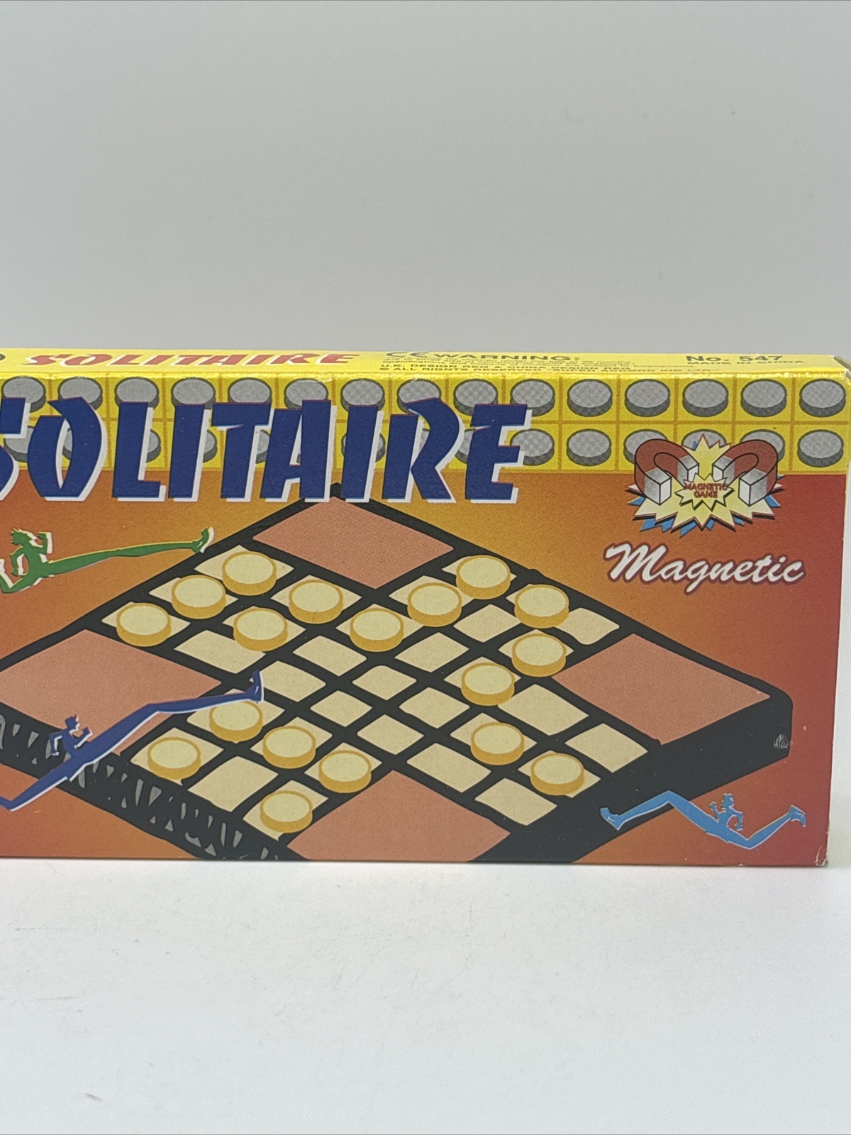 Vtg Magnetic Solitaire Mini Game UK & China Design REG Super Accord Inc