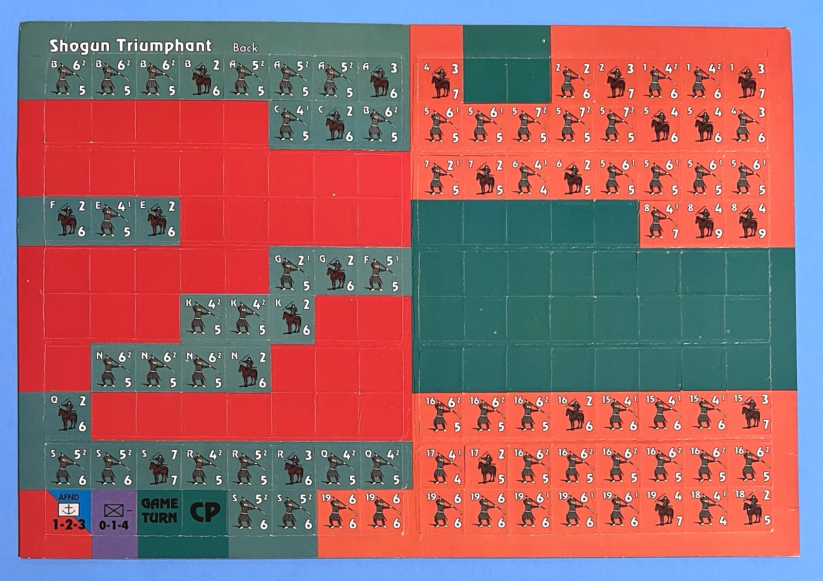 Command Magazine #23 Shogun Triumphant game : Feudal Japan. XTR 1993 UNPUNCHED