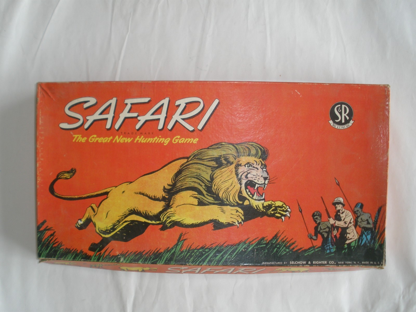 Safari ‘Hunting’ Board Game Selchow & Righter Co. Vintage 1950 – COMPLETE