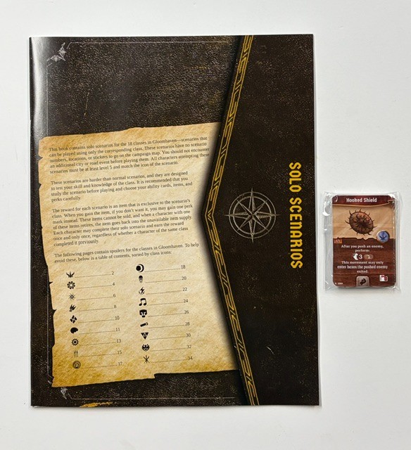 Gloomhaven 2nd Edition Solo Scenarios Booklet & Cards Pack Set NEW
