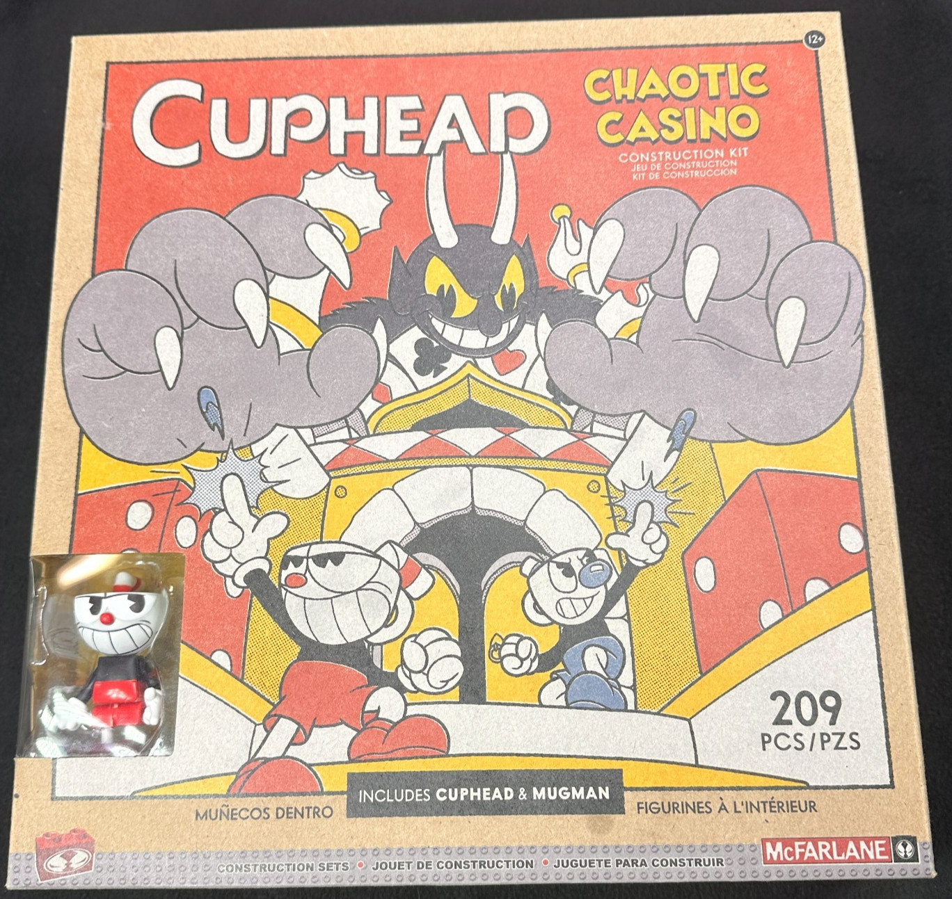 McFarlane Toys Cuphead Chaotic Casino Large Construction Set NEW SEALED