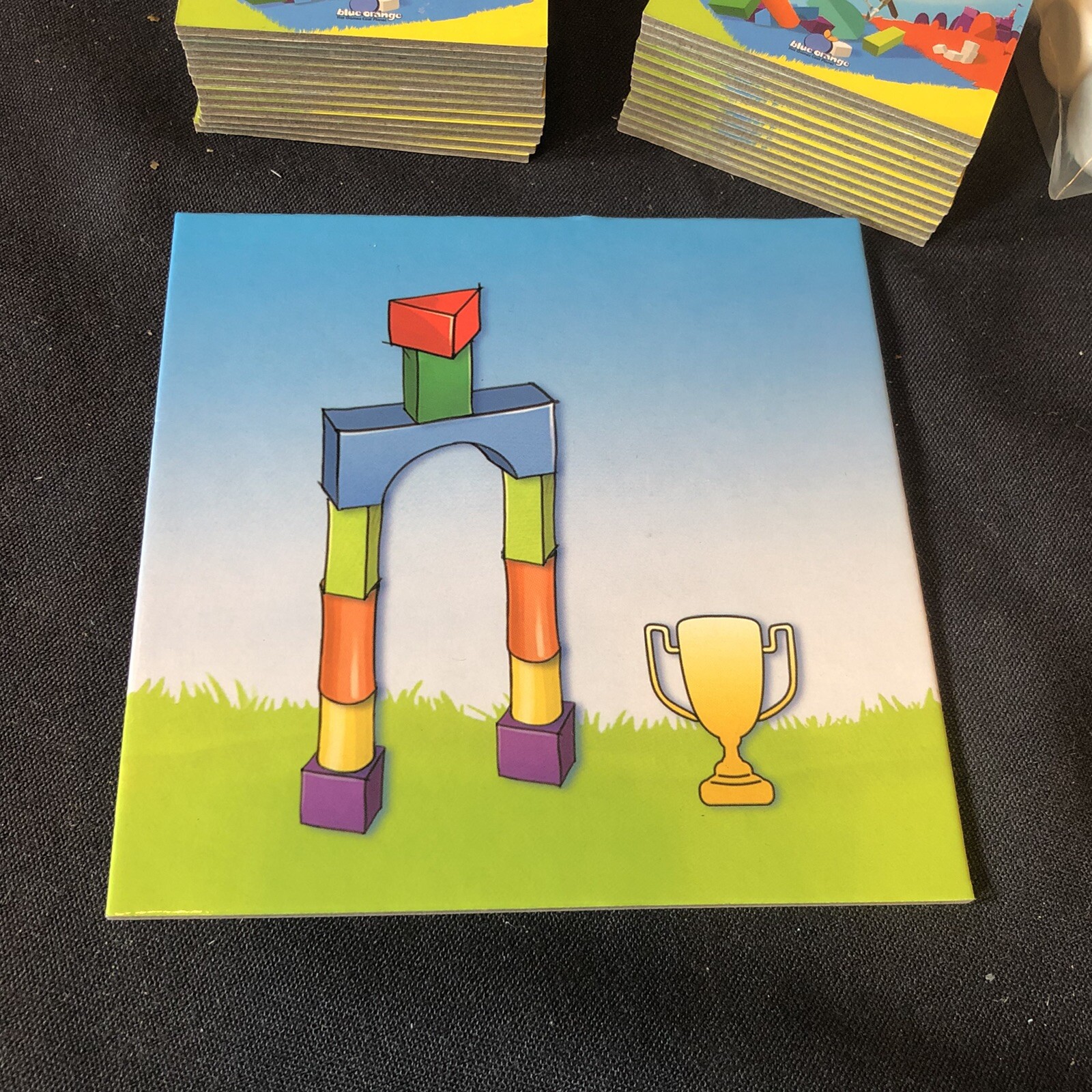 Kaboom A Mad Dash to Build or Crash Board Game EUC 100% COMPLETE ~ block towers