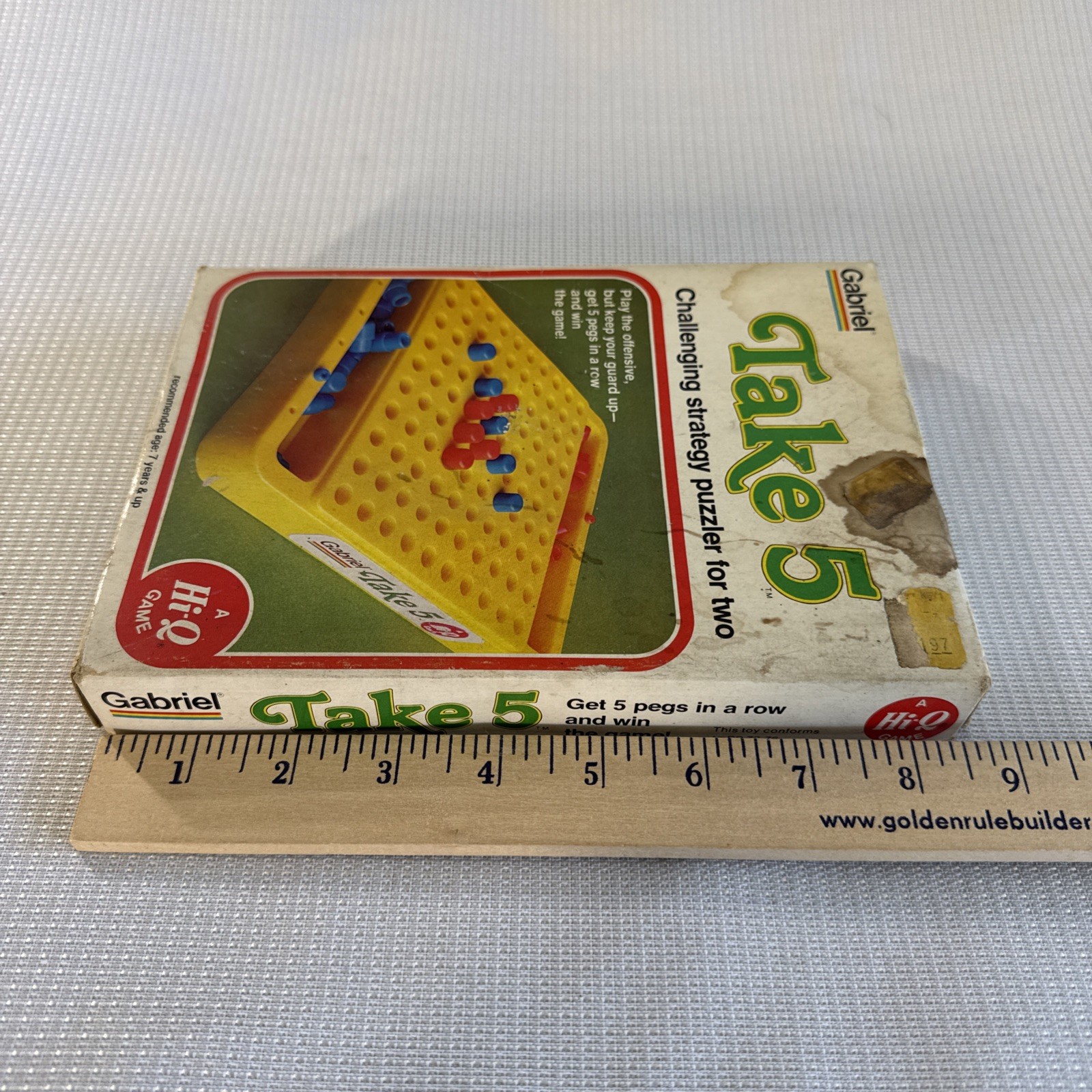 Vintage Take 5 Strategy Peg Game (1977, Gabriel) Complete