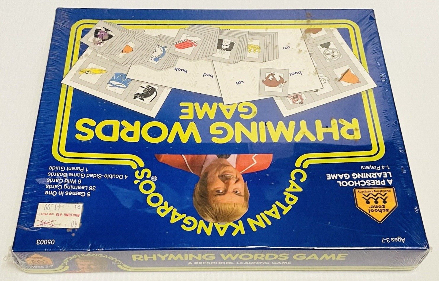 Vintage Captain Kangaroo’s Rhyming Words Game by School Zone 1987 Sealed.