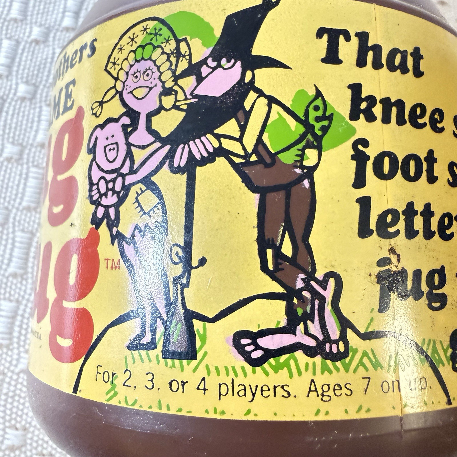 VINTAGE 1969 Parker Brothers PLUG-A-JUG Game WHISKEY JUG with CORK USA Family