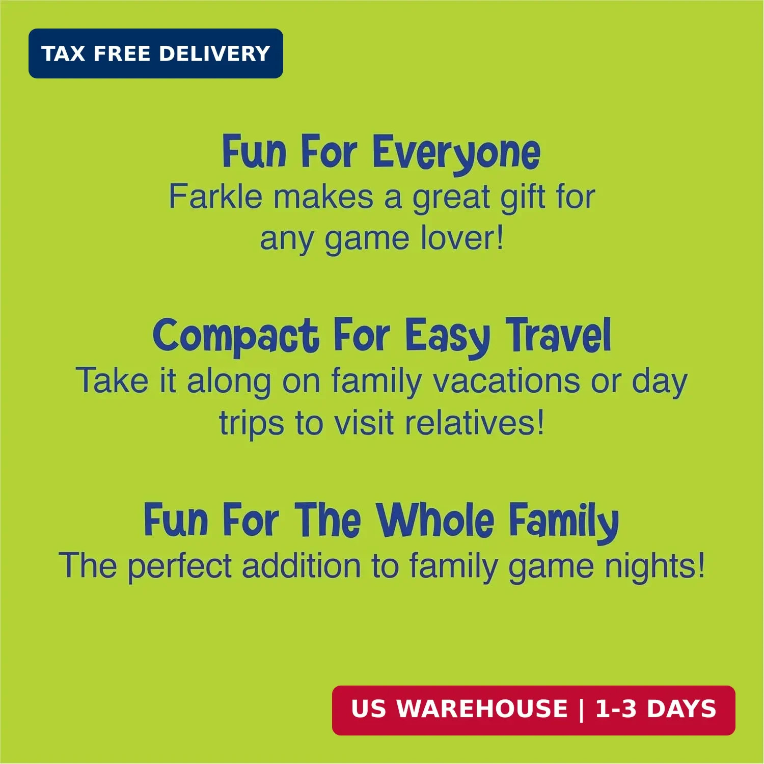 Farkle Classic Dice Game – Kids, Family Games, Travel Game, Adult Games, Board G