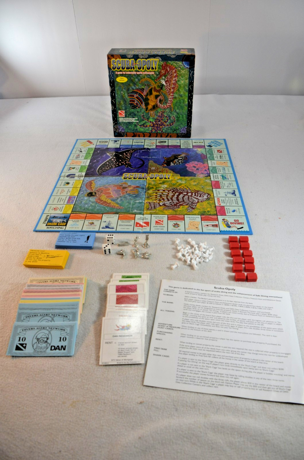 Vintage Scebaopoly Board Game Ages 8-up 2-6 Players Complete