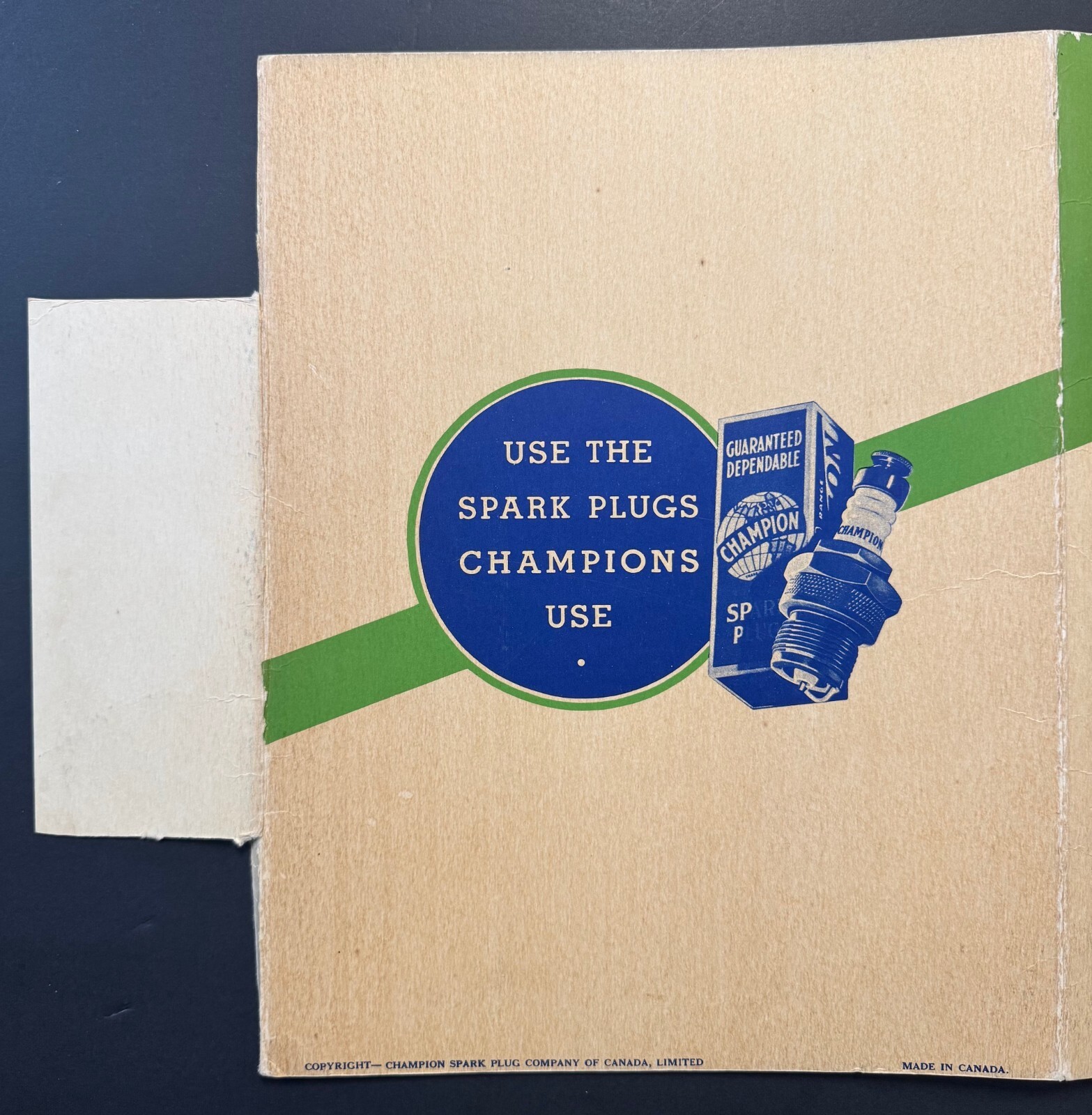 Vintage 1935 Champion Road Race Champion Spark Plug Promotional Board Game