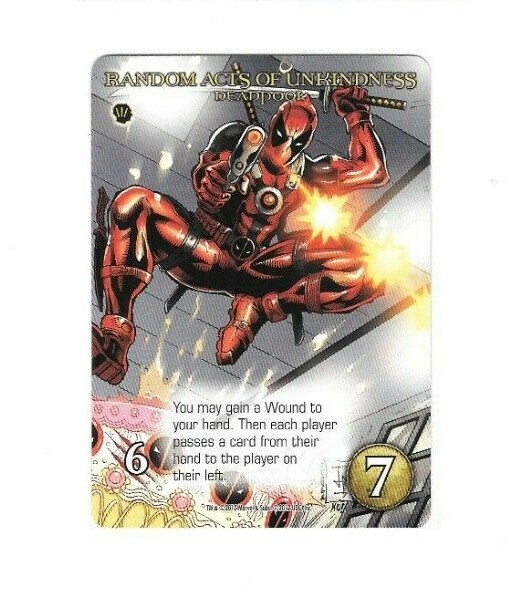 MARVEL LEGENDARY 14-CARD HERO DECK DEADPOOL BASE GAME UPPER DECK 2012