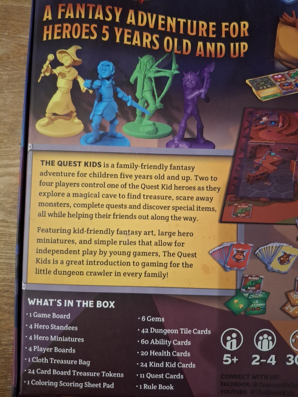 The Quest Kids Cooperative Board Game New Family Game 2 To 4 Players 100% Comple