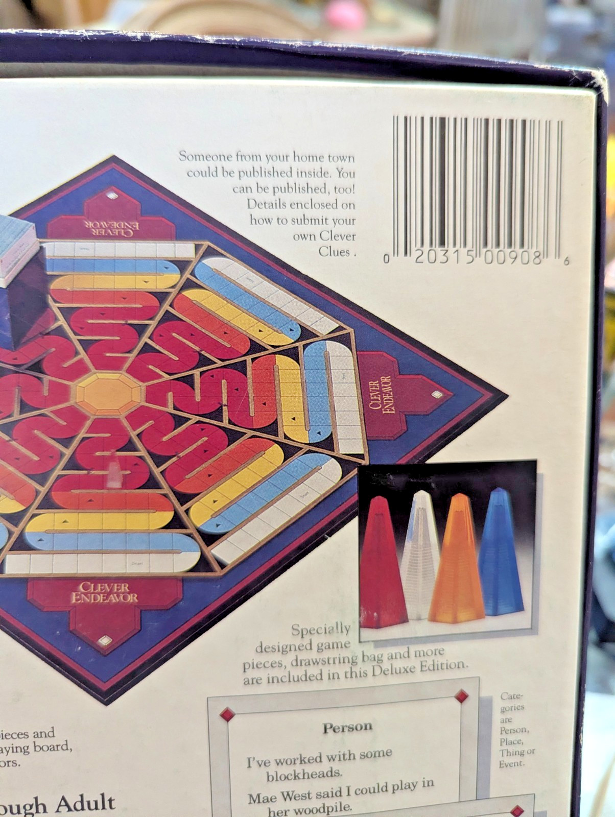 CLEVER ENDEAVOR Deluxe Edition Master Game 100% COMPLETE 1989 VINTAGE CEDE2