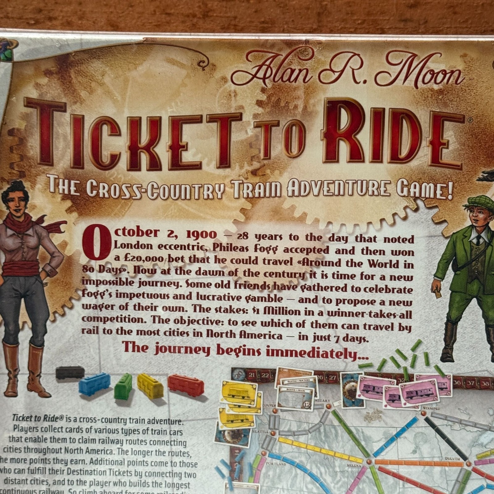 Ticket to Ride Board Game – A Cross-Country Train Adventure Strategy Game NEW