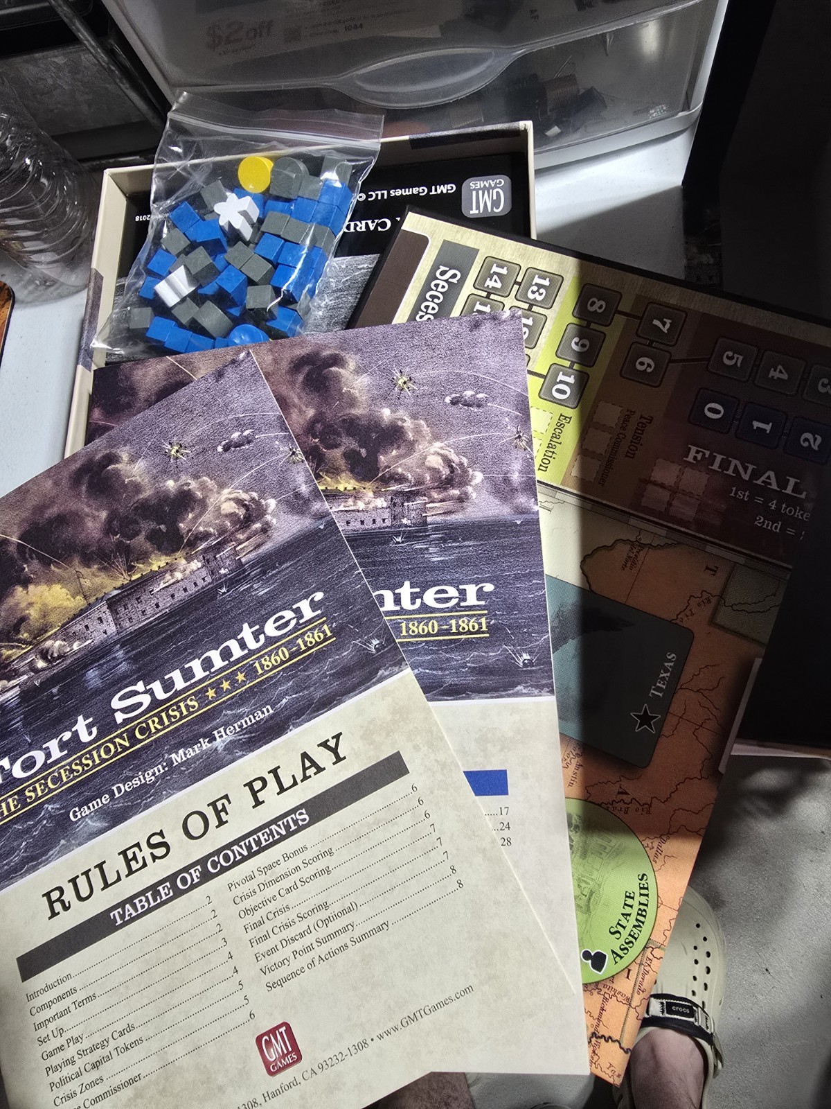 Fort Sumter – The Secession Crisis 1860-1861 by GMT Games 100% COMPLETE