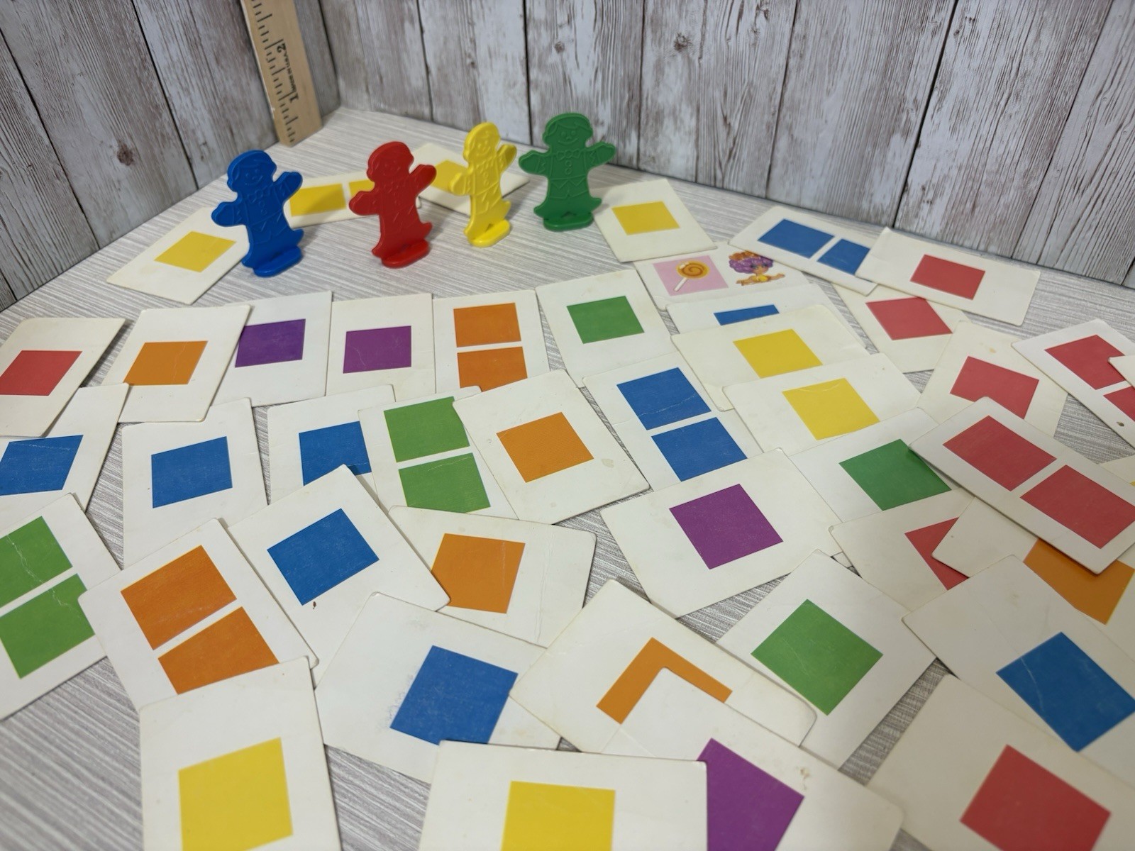 1955 Vintage Candyland Game Pieces 44 Cards Plus 4 People Movers. FREE SHIPPING