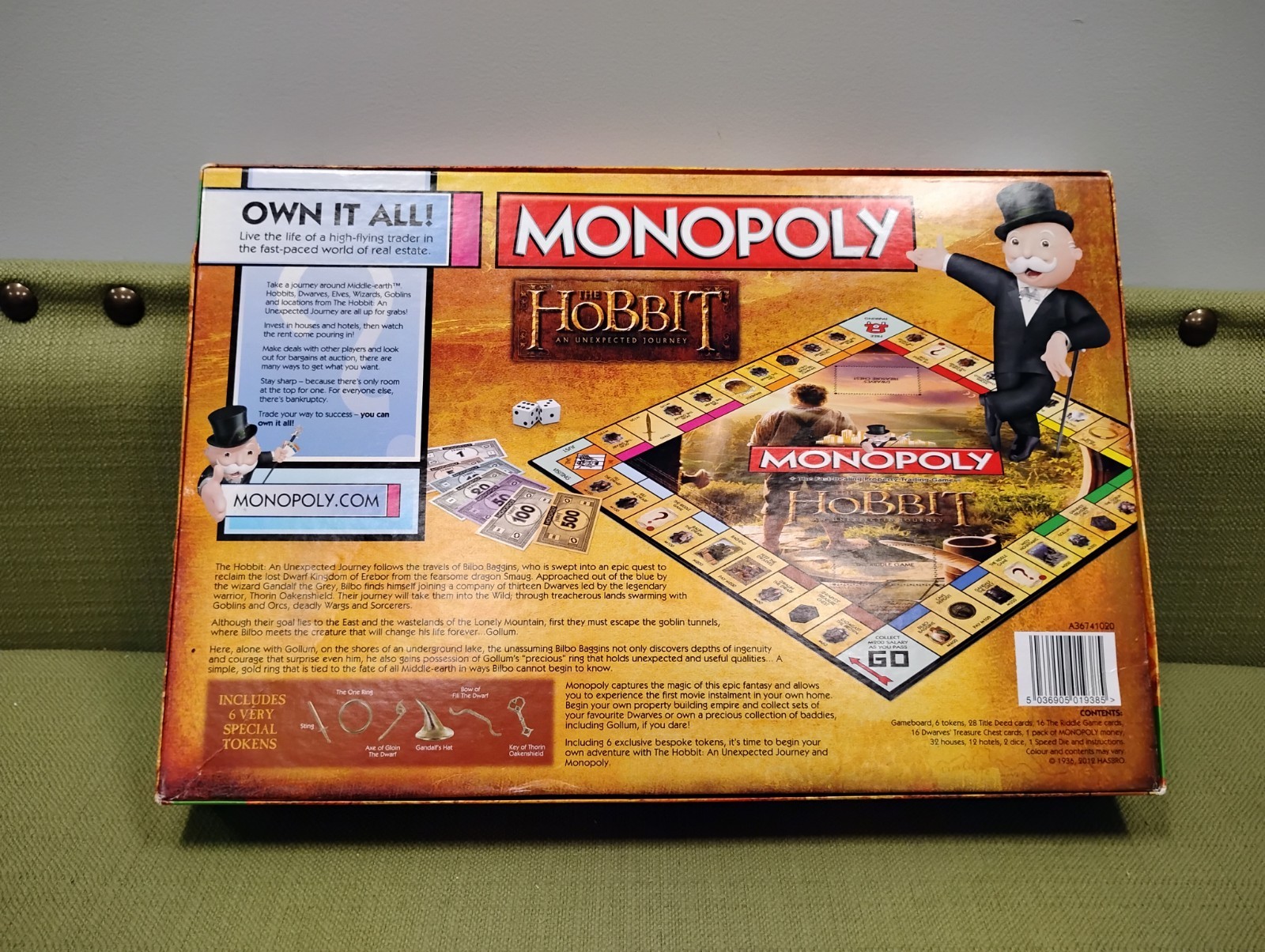 Monopoly The Hobbit an Unexpected Journey Edition, Complete
