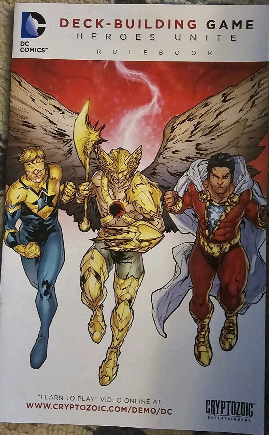 DC COMICS Deck-Building Game Heroes Unite Cryptozoic Cards Super Villains 2013