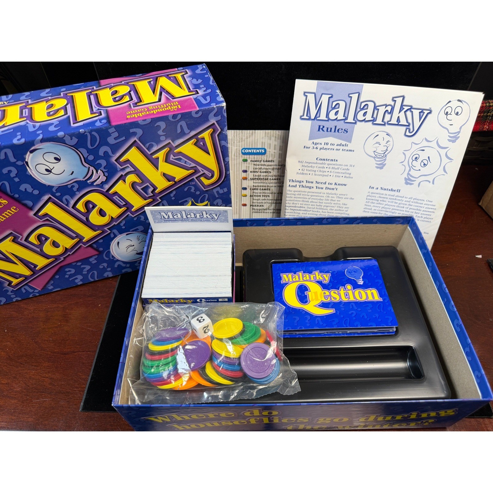Malarky Board Game Patch Products Imponderables Bluffing Party Game 7342 – Whole