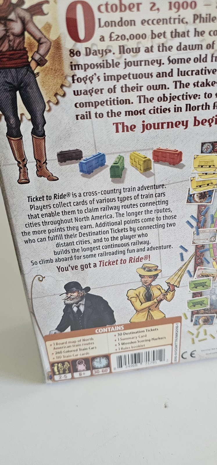 Days of Wonder Ticket To Ride by Alan R. Moon Train Adventure Board Game