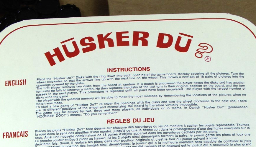 Husker Du? 1970 Kids Memory Game w/ 37 Discs, Game Board. Vintage, Hard To Find