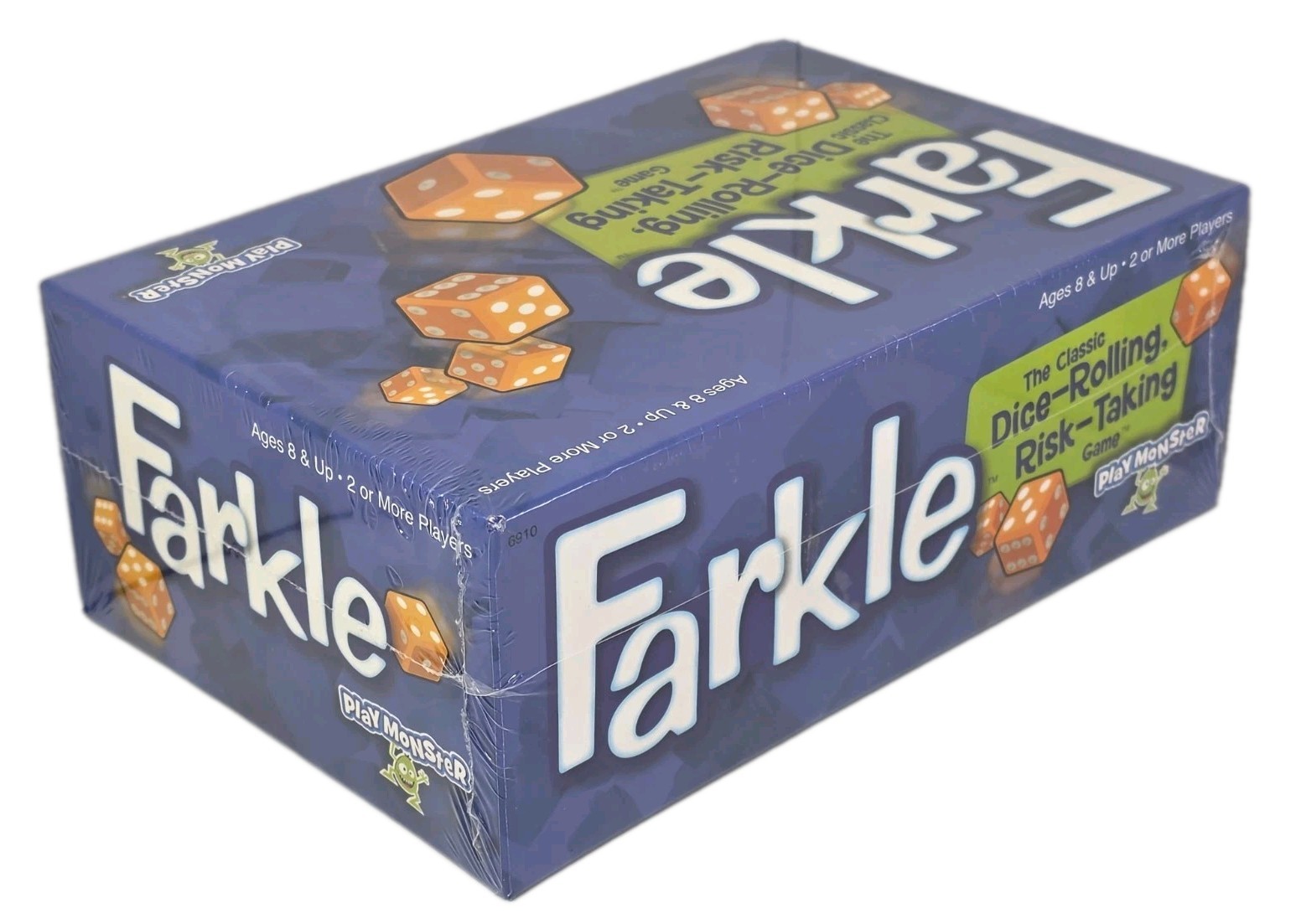PlayMonster Farkle Dice Strategy Game Score Pad Shaker Cup 2+ Players 8+