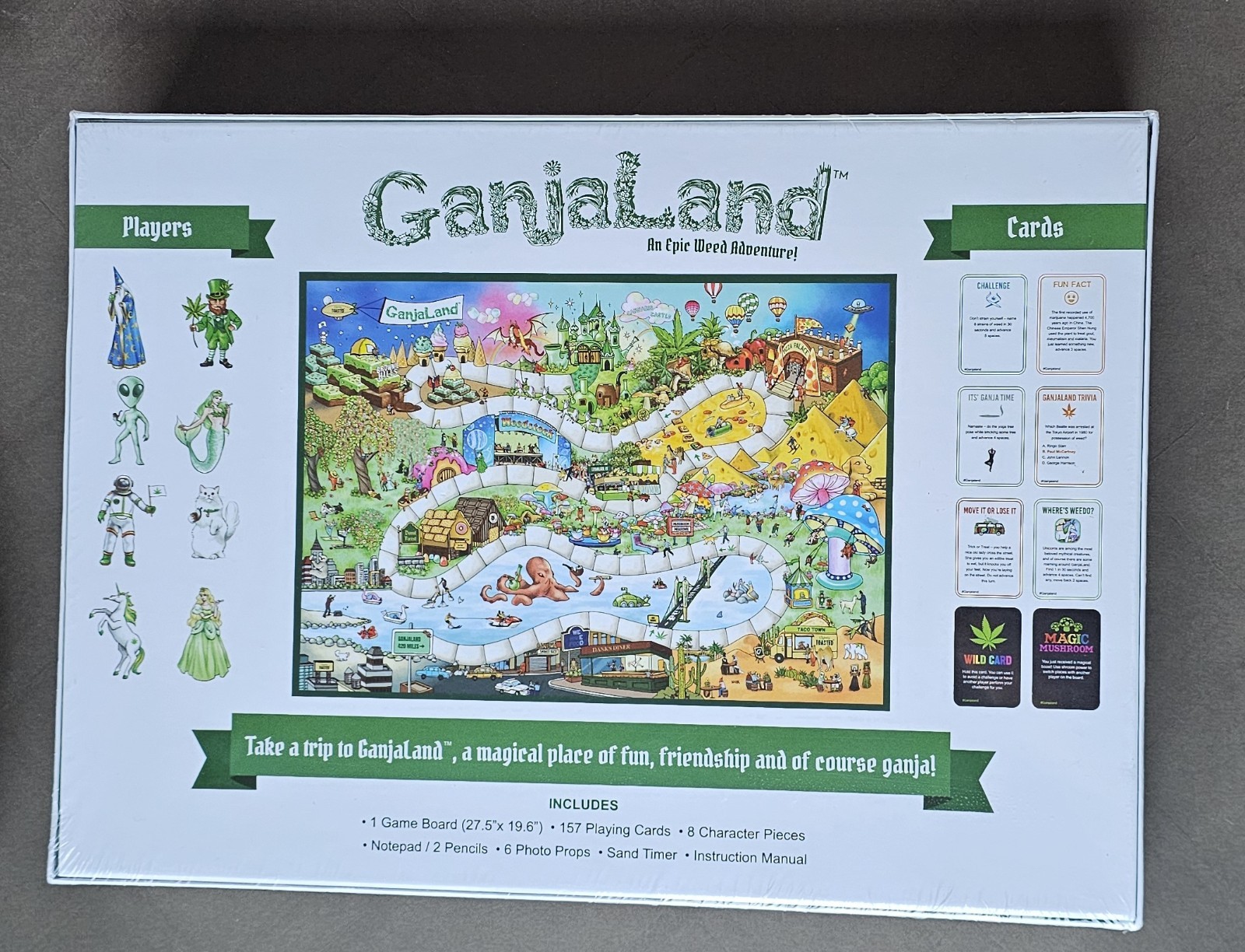 GanjaLand an Epic Weed Adventure Board Game – Brand NEW Factory SEALED