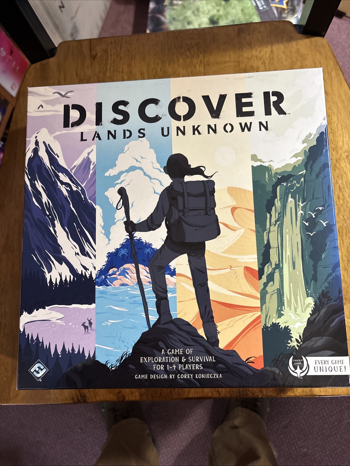 Discover Lands Unknown Board Game – Open Box But Never Played!