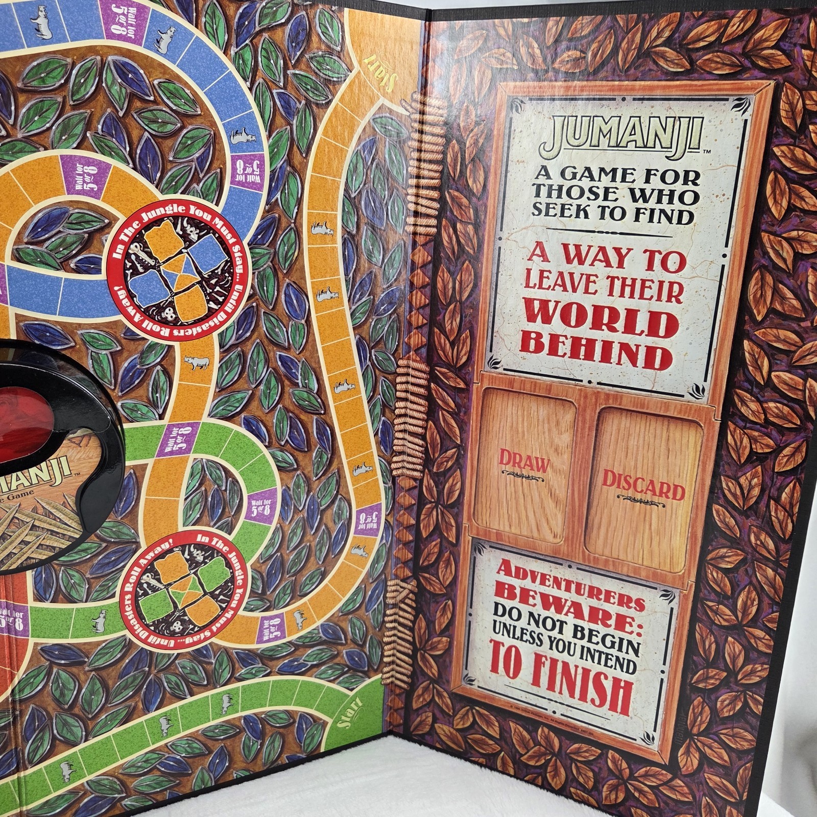 Vintage 1995 Jumanji Board Game Milton Bradley Complete! Nice Condition