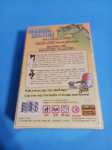 Dragon Slayer RPG Indie Dice Game with a Twist Fantasy Knights 2-5 Players, New