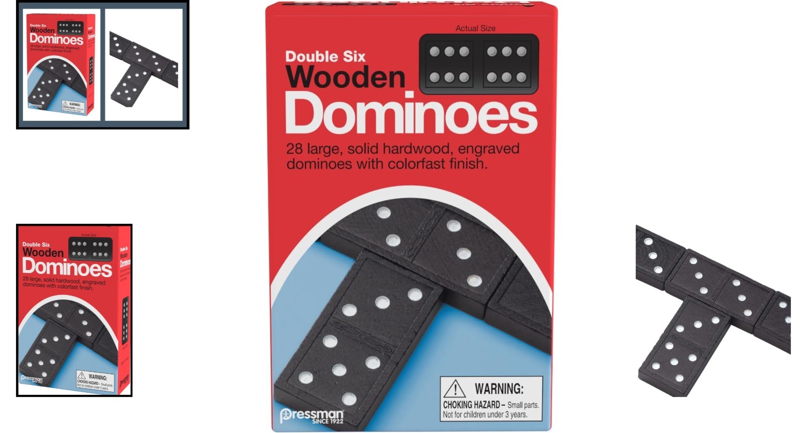 Nostalgic Double Six Wooden Dominoes – 28 Durable Dominoes for All Ages