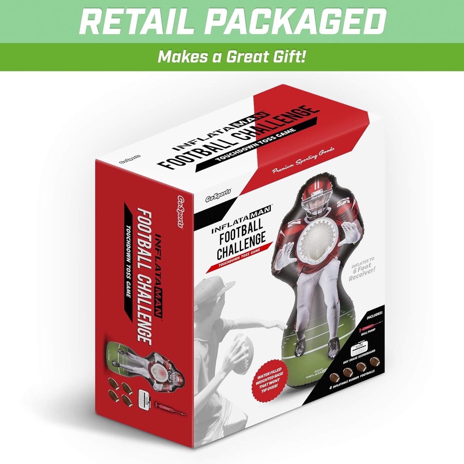 Gosports Inflataman Football Challenge: Inflatable Toss Game for Fun Parties