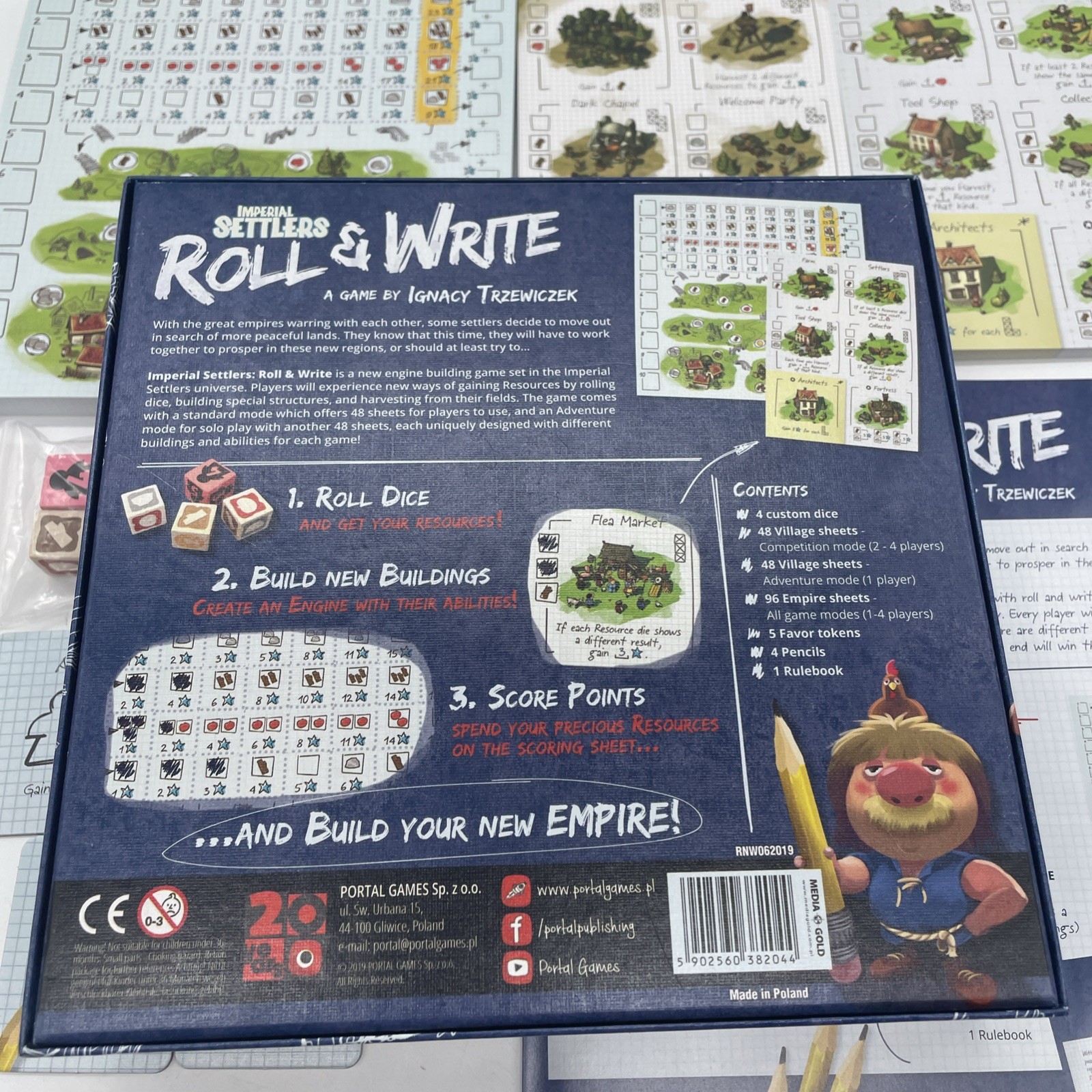 Imperial Settlers: Roll and Write by Ignacy Trzewiczek Portal Games 1-4 Players