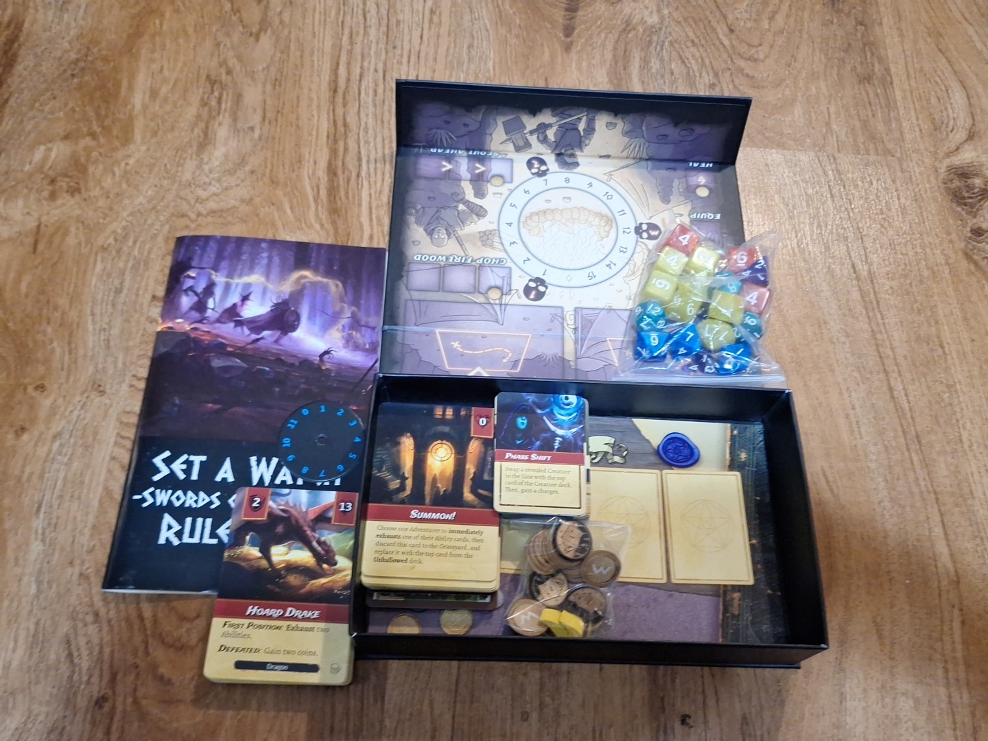 Rock Manor Games Set a Watch Swords of the Coin Complete