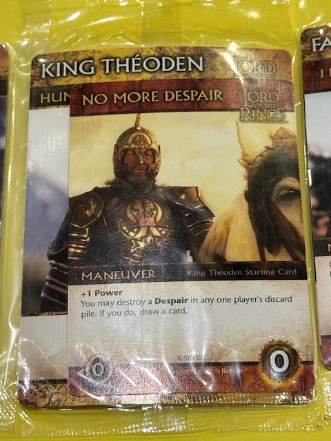 LOTR Lord of the Rings Cryptozoic deck building game 3 promo cards Arwen Theoden