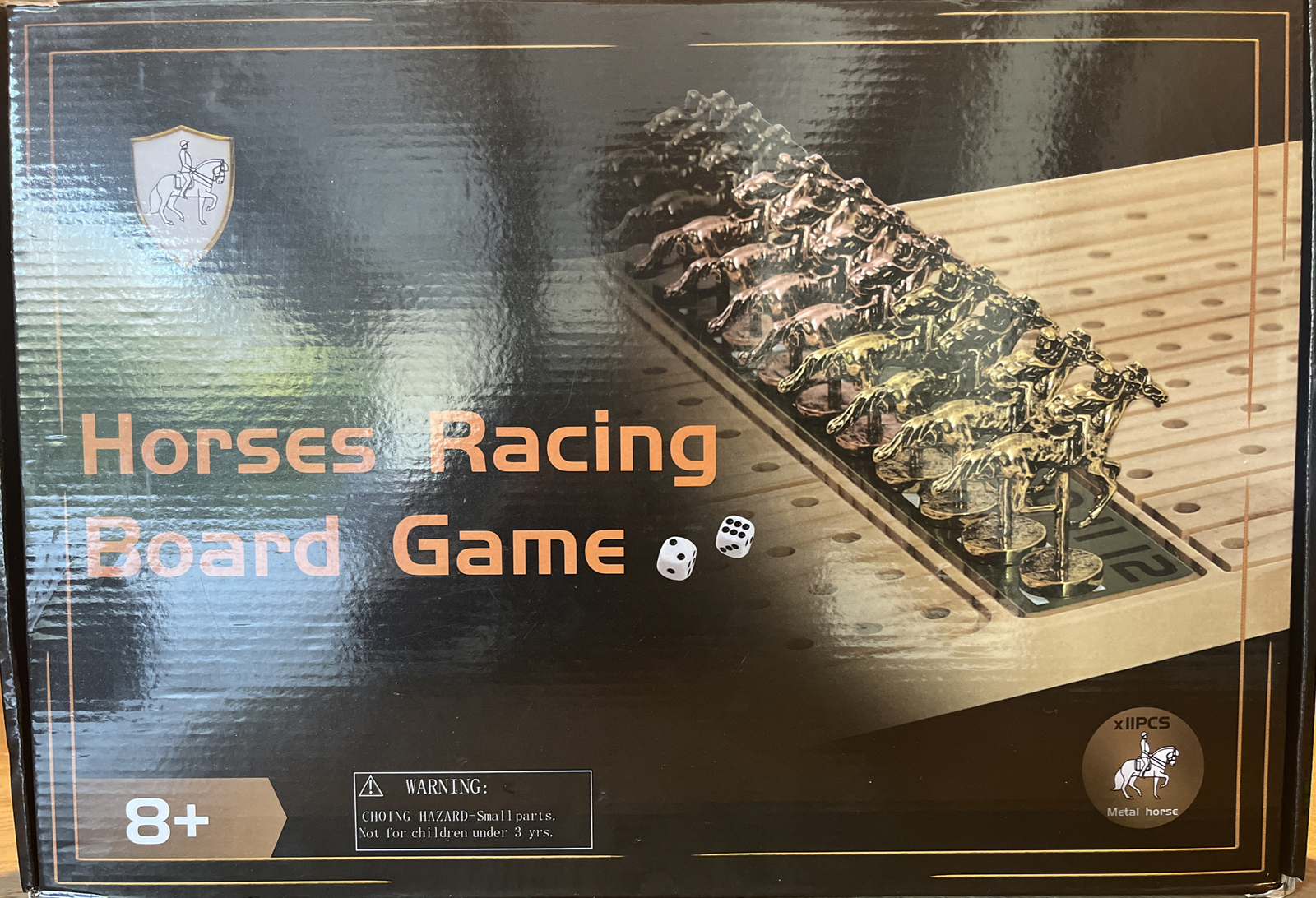 Jyquorp Horse Race Board Game Racing Game Thickened Solid Wood.NEW FREE SHIPPING