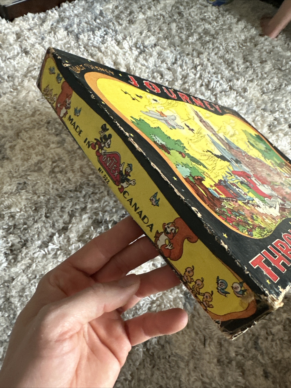 Vintage 1950s – 60s? Journey Through Disneyland Board Game Ontex No. 522 Scarce!